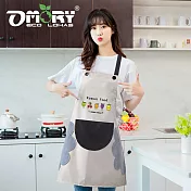【OMORY】原創擦手圍裙- Kawaii Food-米白色