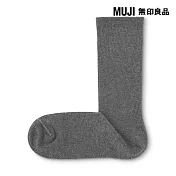 【MUJI 無印良品】男錐形商務直角襪25-27cm 灰白