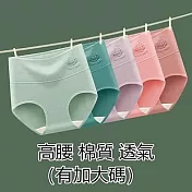 【唯密色】大碼-高腰棉質女客製內褲@Z65 L 粉色