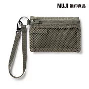【MUJI 無印良品】聚酯纖維卡片夾/卡其/約8×12cm