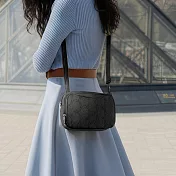 《TRAVELON》Runways 3層防盜斜背包 - 墨黑