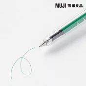 【MUJI 無印良品】可擦膠墨筆/綠0.5
