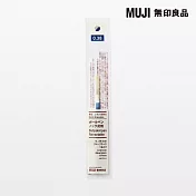 【MUJI 無印良品】可擦膠墨筆芯/深藍0.38
