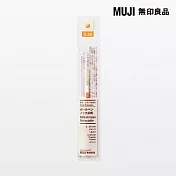 【MUJI 無印良品】可擦膠墨筆芯/橘0.38