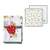 【日本Habituel】新年開運 刺繡純棉布巾2入組 ‧ 良柴犬