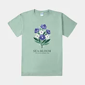 【MsMore】 《自訂款》潮汐美學紫色花語圓領T恤# 127142 S 綠色