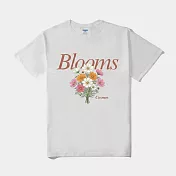 【MsMore】 《自訂款》波斯菊花園圓領T恤# 127143 S 白色