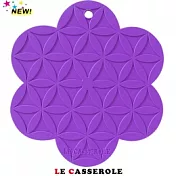 【LE CASSEROLE】花開富貴矽膠止滑隔熱墊(浪漫紫)
