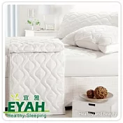 【EYAH宜雅】純色保潔墊-床包式雙人(純潔白)