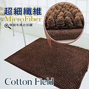 超值2入【棉花田-荳荳】超細纖維吸水防滑踏墊- 可可色