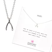 【Dogeared】美國品牌Reminder祈願925純銀項鍊~超靈驗許願骨16吋