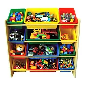 【寶貝家】四層木質收納架(4大桶 8中桶)~台灣生產喔