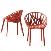 Vitra 博物館迷你收藏／蔬適椅  （磚瓦紅、三入）
