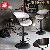 【潮傢俬】Vanessa瓦內薩吧台椅(皮質) 白色