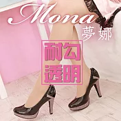 【Mona 夢娜】耐勾透明絲襪(6入組) 黑色