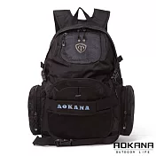 AOKANA奧卡納 台灣釦具 護脊紓壓電腦後背包 可收納籃球 (藍標) 68-069