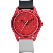 Q&Q SmileSolar 007 太陽能錶-霧紅白/40mm