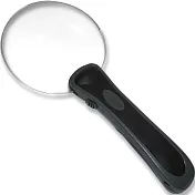 《CARSON》LED 無框好拿握放大鏡(圓)