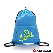 AIRWALK - 輕便束口袋 無拘無束 自由出走輕便束口後背包-黃字藍