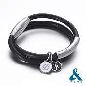 &MORE愛迪莫 Forever永恆 超濃鍺鈦手環 M 簡約黑