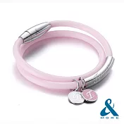 &MORE愛迪莫 Forever永恆 超濃鍺鈦手環 L 甜心粉