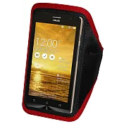 ASUS ZenFone 5 A500KL 簡約風運動臂套_紅色