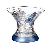 Madiggan手工彩繪玻璃鬱金香中花瓶- 寶藍色