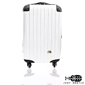 【Just Beetle】新都市系列ABS霧面行李箱(20吋)旅行箱.拉桿箱.登機箱20吋純白