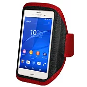 SONY Xperia Z3 專用簡約風運動臂套_紅