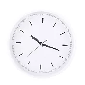 簡約款掛鐘。白色