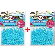 【美國Cra-Z-Art】Cra-Z-Loom 彩虹圈圈編織 橡皮筋補充包 工藝藍x2包