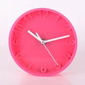 彩色繽紛馬卡龍掛鐘。粉色