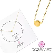 Dogeared 許願項鍊 金色豆豆 Circle Necklace 附原廠禮盒