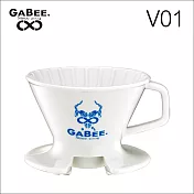 GABEE. V01陶瓷濾杯(藍色) HG5545W-B