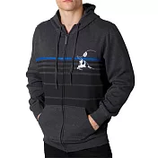 『摩達客』美國進口【Metal Mulisha】灰色蘭橫紋連帽外套A-M