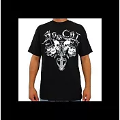 『摩達客』美國進口西岸人氣品牌【 So Cal 】酷帽骷髏徽章黑色設計T恤A-S