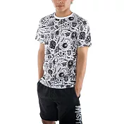 『摩達客』美國浪漫搖滾【Iron Fist鐵拳】 黑白圖騰 滿版GUTS & GLORY短T恤 浪漫搖滾A-S