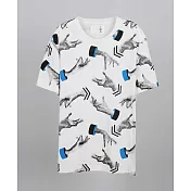 【摩達客】韓國進口設計品牌DBSW手掉了白色 短袖T恤S白色