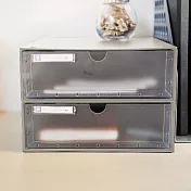 【nicegoods 好東西】海盜王A4文件收納盒(單層2入組)灰白