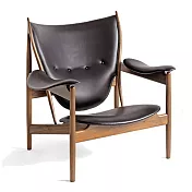 Finn Juhl Chieftain Chair 酋長椅 (胡桃木/黑棕皮 #GR.2 NV2000)