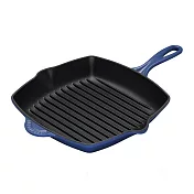 LE CREUSET－方形鑄鐵烤盤（英國藍．直徑26cm）