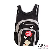 ABS貝斯貓 Fish＆Cat 拼布雙肩後背包 (個性黑) 88-168