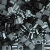 《Perler 拼拼豆豆》1000顆補充包-165號黑白色系(特殊色)