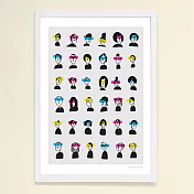 【摩達客】西班牙知名插畫家Judy Kaufmann藝術創作海報掛畫裝飾畫 (附Judy本人簽名)(含木框)朋友看3D