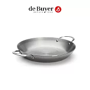 法國【de Buyer】畢耶鍋具『原礦蜂蠟系列』雙耳平底鍋32cm