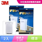 3M 淨呼吸空氣清靜機超濾淨型專用濾網2入-5坪8坪適用 (CHIMSPD-02UCF)