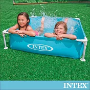 【INTEX】方型四柱游泳池/戲沙池122x122cm(337L)2歲+(57173)