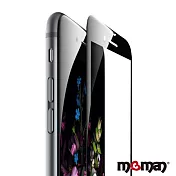 Mgman iPhone6 (4.7)3D曲面滿版鋼化螢幕玻璃保護貼黑色