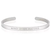 MANTRABAND 美國悄悄話手環 MIND OVER MATTER 心靈戰勝一切 消光銀