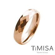 【TiMISA】純鈦戒指 格緻真愛-寬版(兩色) 玫瑰金